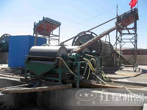 某室外磁選生產(chǎn)線客戶生產(chǎn)現(xiàn)場(chǎng)