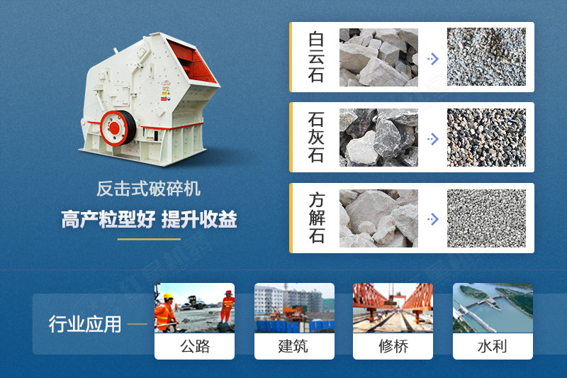 反擊式破碎機應(yīng)用領(lǐng)域