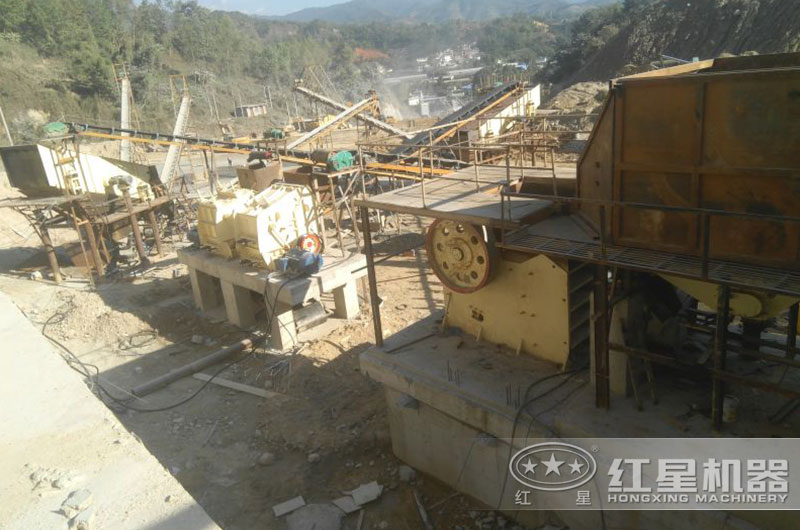 鄂破機(jī)+反擊破作業(yè)現(xiàn)場(chǎng)